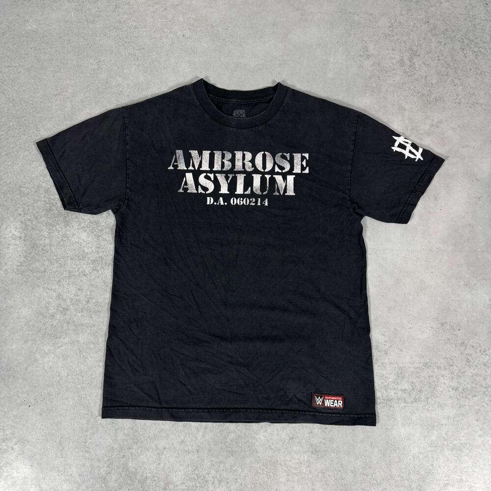 WWE Authentic Wear Dean Ambrose Asylum Wrestling Tshirt - Size: L